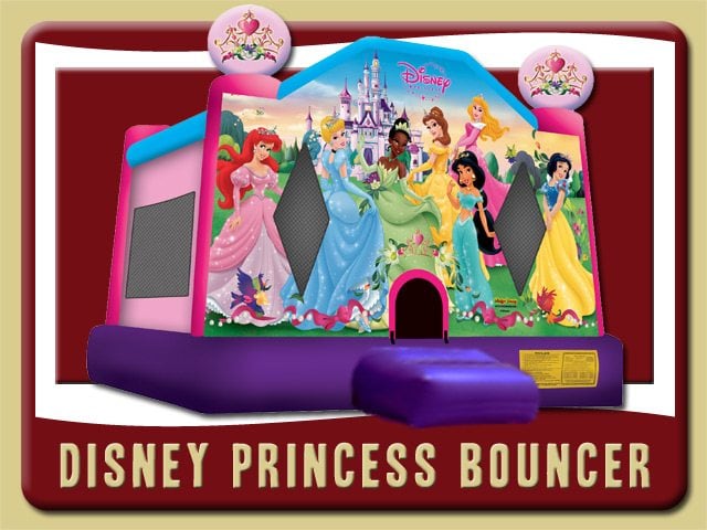Disney Princess Bounce House Belle Tiana Snow White Cinderella Sleeping Beauty Princess Rental 