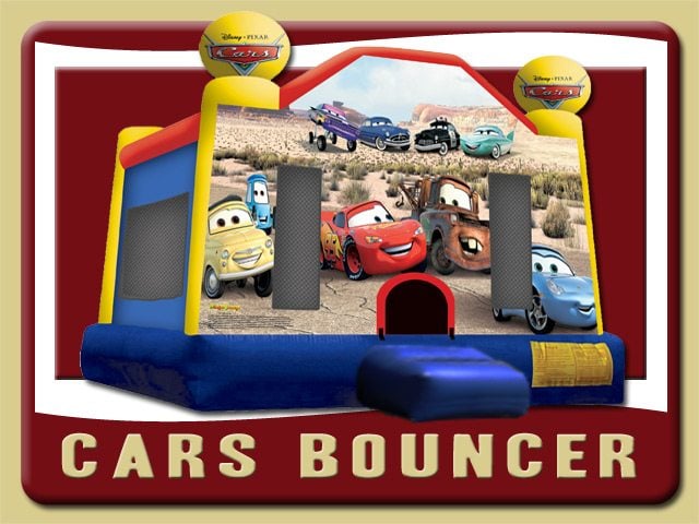 Disney Cars Jump Bounce House Rental Deltona Blue Red Yellow