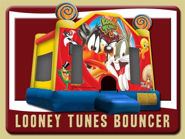 Looney Tunes Bounce House Rental Bunnell Bugs Bunny Taz Yellow Blue