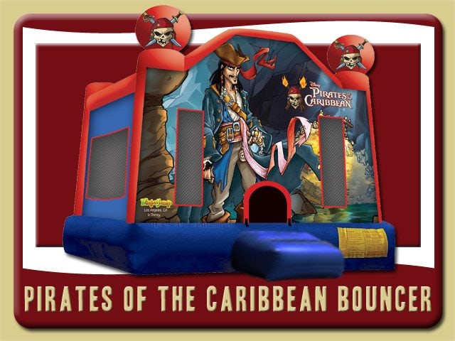 Pirates of the Caribbean Bounce House Rental Port Orange blue red