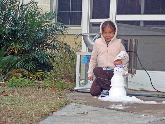 Sno Cone Snow Man Made With A Concession Rental