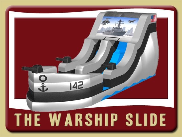 War Ship Navy Water Slide Party Rental De Leon Springs