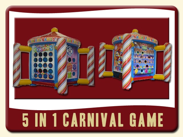 5-in-1 Carnival Inflatable Game Rental