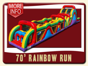 70' Rainbow Run Obstacle Course Info