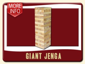 Giant Jenga Game Rental Info