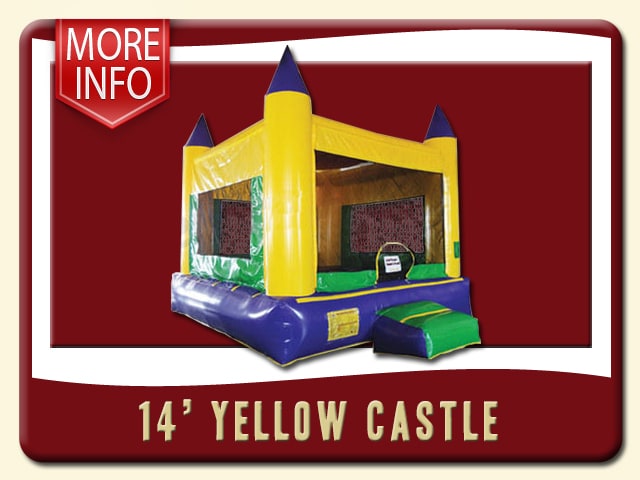 14 Yellow Castle Bounce House Rent Info