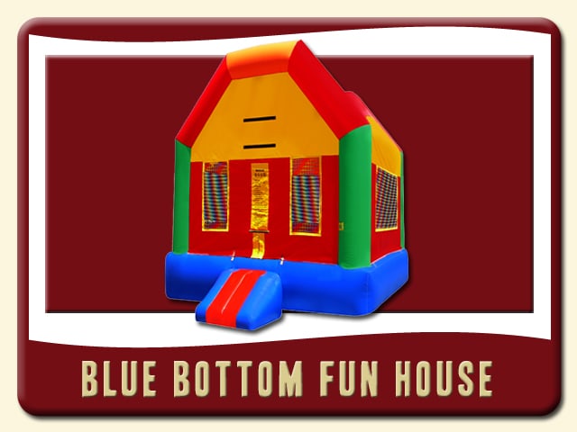 Blue Bottom Fun House Rental – Red, Green, Yellow & Blue
