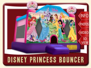 Disney Princess Bounce House Rental, Snow White, Cinderella, Aurora, Ariel, Belle, Jasmine, Tiana
