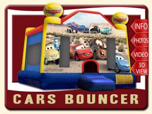 Disney Cars Bounce House Rental, Lightning McQueen, Mater, Red, Blue