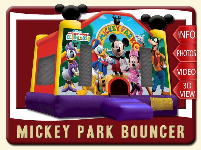 mickey mouse bounce house party rental price minnie mouse donald duck daisy duck pluto goofy