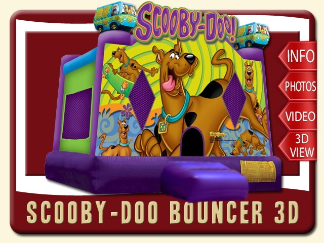 scooby doo bounce house party rental price purple green