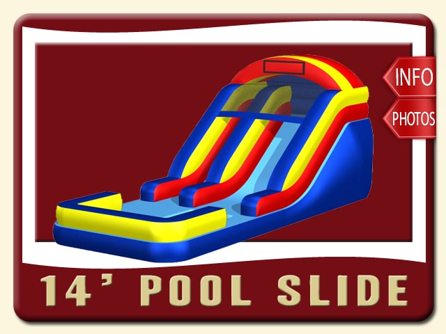 14 pool water slide rental port orange price blue red yellow