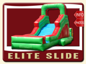 Elite Water Slide Rental, Inflatable, Green, Red