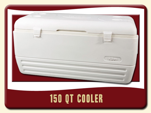 150 qt Cooler White Rent