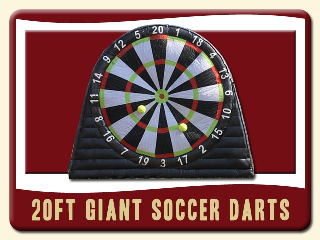 20 foot tall Giant Soccer Darts board Rental