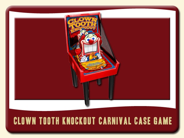 Clown Tooth Knockout Carnival Case Game Rental - clown head - hacky sack
