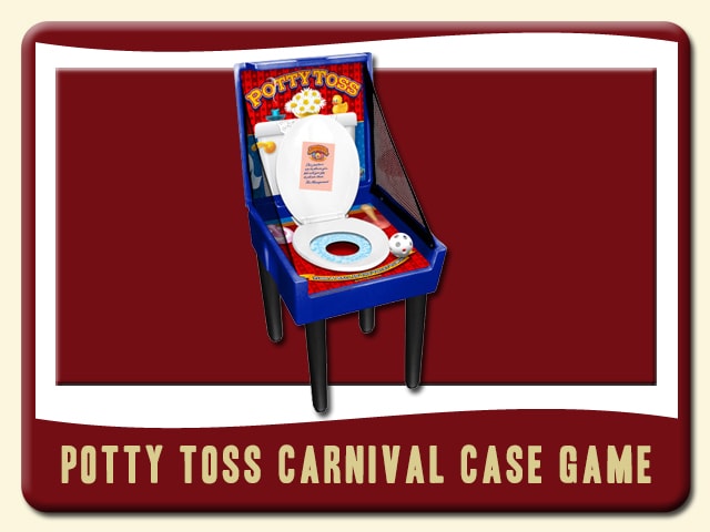 Potty Toss Carnival Case Game Rental - hard plastic case game - ball toss